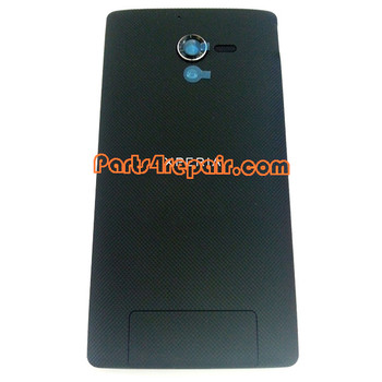 Back Cover for Sony Xperia ZL L35H -Black from www.parts4repair.com Back Cover for Sony Xperia ZL L35H -Black from www.parts4repair.com