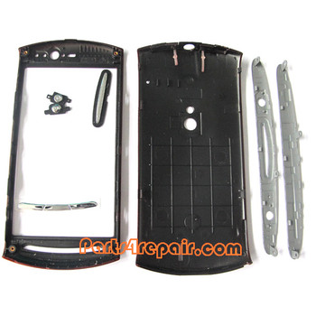 Full Housing Cover for Sony Ericsson Xperia Neo V -Red Full Housing Cover for Sony Ericsson Xperia Neo V -Red