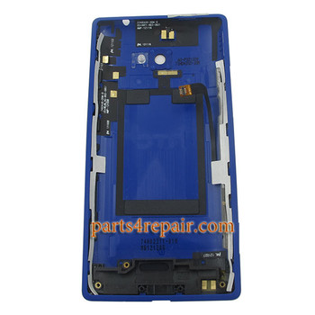 Back Cover for HTC 8X (Verizon Version) -Blue Back Cover for HTC 8X (Verizon Version) -Blue