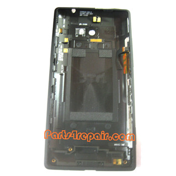 Back Cover for HTC 8X (Verizon Version)-Black Back Cover for HTC 8X (Verizon Version)-Black