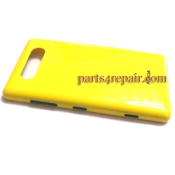 Back Cover without NFC for Nokia Lumia 820 -Yellow Back Cover without NFC for Nokia Lumia 820 -Yellow
