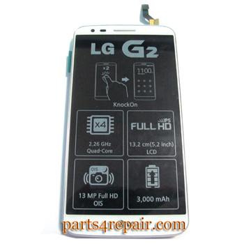 Complete Screen Assembly with Bezel & Battery for LG G2 D802 from www.parts4repair.com Complete Screen Assembly with Bezel & Battery for LG G2 D802 from www.parts4repair.com