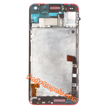 Complete Screen Assembly with Bezel for HTC One -Red Complete Screen Assembly with Bezel for HTC One -Red