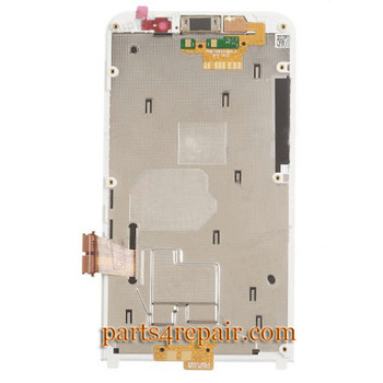 Complete Screen Assembly with Front Bezel for BlackBerry Z30 -White (for Verizon) Complete Screen Assembly with Front Bezel for BlackBerry Z30 -White (for Verizon)