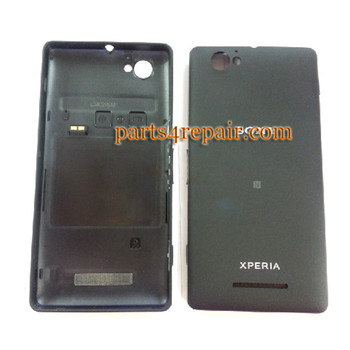 Back Cover with NFC & Side Keys for Sony Xperia M C1905 -Black from www.parts4repair.com Back Cover with NFC & Side Keys for Sony Xperia M C1905 -Black from www.parts4repair.com