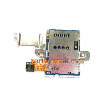 SIM Contact Holder with Metal Bracket for Samsung Galaxy Note 10.1 N8000 from www.parts4repair.com SIM Contact Holder with Metal Bracket for Samsung Galaxy Note 10.1 N8000 from www.parts4repair.com