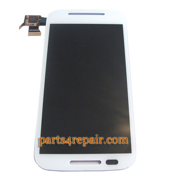 Complete Screen Assembly for Motorola Moto E XT1021 -White from www.parts4repair.com Complete Screen Assembly for Motorola Moto E XT1021 -White from www.parts4repair.com
