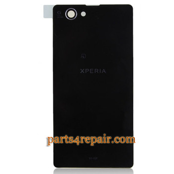 Back Cover for Sony Xperia Z1 Compact mini -Black from www.parts4repair.com Back Cover for Sony Xperia Z1 Compact mini -Black from www.parts4repair.com