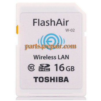 Toshiba FlashAir WIFI WIRELESS SDHC 16GB Class 10 Flash Memory Toshiba FlashAir WIFI WIRELESS SDHC 16GB Class 10 Flash Memory