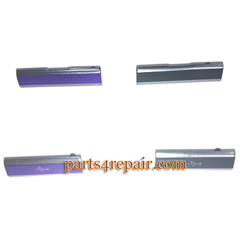 SD Cover & USB Cover for Sony Xperia Z1S L39T -Purple (for T-Mobile) SD Cover & USB Cover for Sony Xperia Z1S L39T -Purple (for T-Mobile)