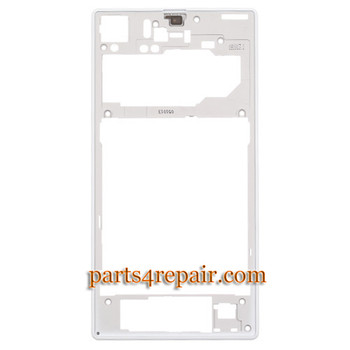 Rear Middle Cover for Sony Xperia Z1 L39H -White from www.parts4repair.com Rear Middle Cover for Sony Xperia Z1 L39H -White from www.parts4repair.com