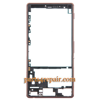 Front Housing Cover with Side Keys for Sony Xperia Z3 -Copper Front Housing Cover with Side Keys for Sony Xperia Z3 -Copper