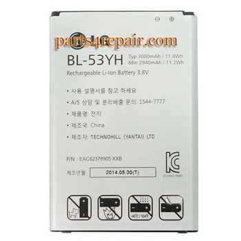 We can offer BL-53YH 3000mAh Battery for LG G3 We can offer BL-53YH 3000mAh Battery for LG G3