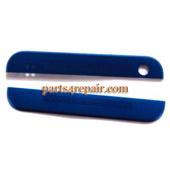 Top Cover & Bottom Cover for HTC One M7 -Blue Top Cover & Bottom Cover for HTC One M7 -Blue