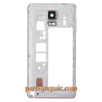 Middle Cover with Small parts for Samsung Galaxy Note 4 -Gold from www.parts4repair.com Middle Cover with Small parts for Samsung Galaxy Note 4 -Gold from www.parts4repair.com