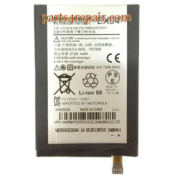 Built-in Battery EX34 for Motorola Moto X XT1058 XT1060 from www.parts4repair.com Built-in Battery EX34 for Motorola Moto X XT1058 XT1060 from www.parts4repair.com