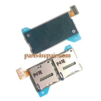 Double SIM Card Reader Flex Cable for Sony Xperia T2 Ultra Dual Double SIM Card Reader Flex Cable for Sony Xperia T2 Ultra Dual