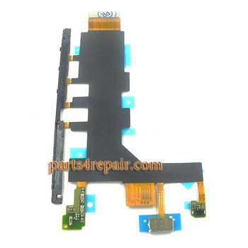 Side Key Flex Cable for Sony Xperia Z2 L50T (for 4G Version) Side Key Flex Cable for Sony Xperia Z2 L50T (for 4G Version)