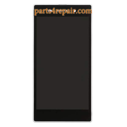 Complete Screen Assembly with Bezel for Sony Xperia Z1 from www.parts4repair.com