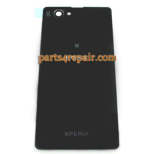 Generic Back Cover for Sony Xperia Z1 Compact mini -Black (Glass)