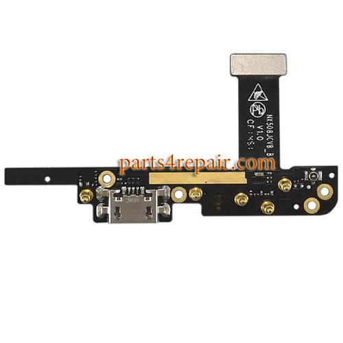 Dock Charging Flex Cable for ZTE Nubia Z9 NX508J from www.parts4repair.com