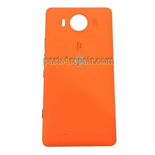 Back Housing Cover with Side Keys OEM for Microsoft Lumia 950 -Orange