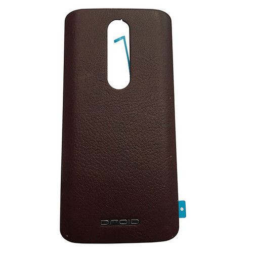 Back Leather Cover with Adhesive for Motorola Droid Turbo 2
