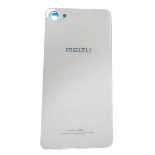 Back Glass Cover with Adhesive for Meizu U10 -White