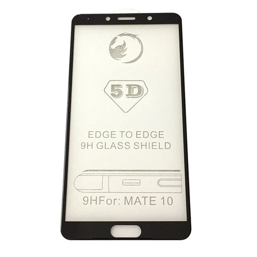 5D Full Cover Tempered Glass for Huawei Mate 10 -Black