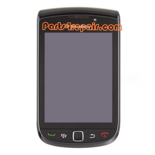 Complete Screen Assembly with Bezel for BlackBerry Torch 9800(001 Version) -Black