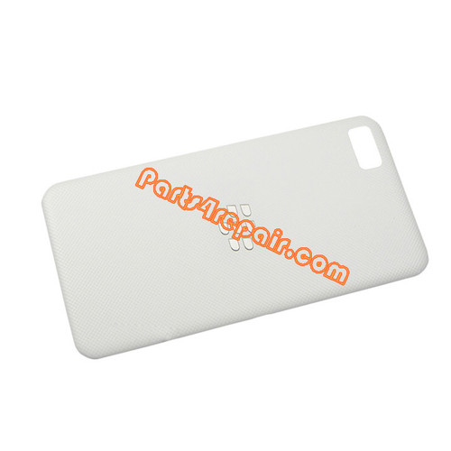 Back Cover for BlackBerry Z10 -White from www.parts4repair.com
