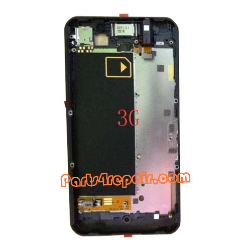 Middle Plate for BlackBerry Z10 3G -Black