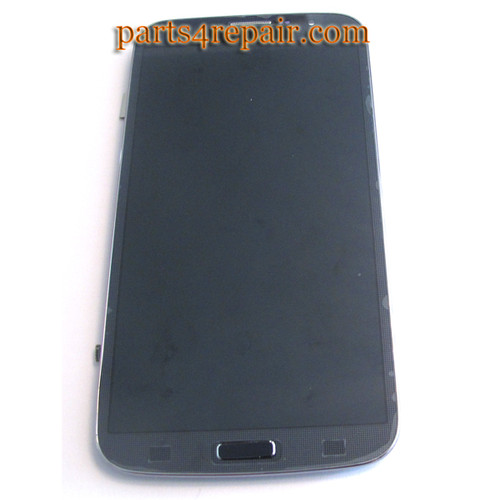 Complete Screen Assembly with Bezel for Samsung Galaxy Mega 6.3 I9200 -Blue