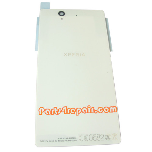Back Cover for Sony Xperia Z L36H -White