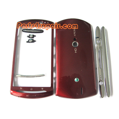 Sony Ericsson Xperia Neo V Full Housing Cover -Red from www.parts4repair.com