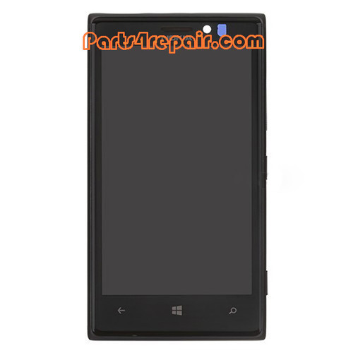 Complete Screen Assembly with Bezel for Nokia Lumia 925 -Black