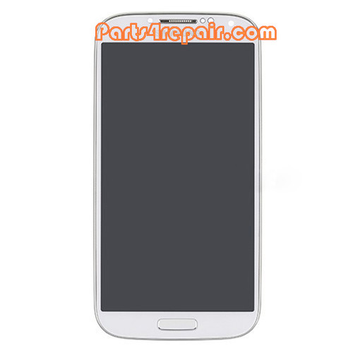 Complete Screen Assembly with Bezel for Samsung I9505 Galaxy S4 -White
