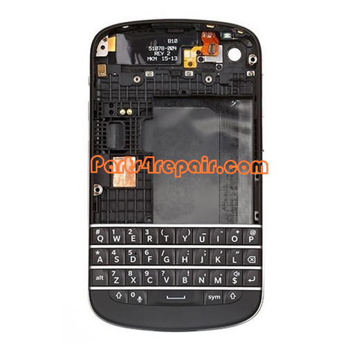 Full Housing Cover for BlackBerry Q10 -Black