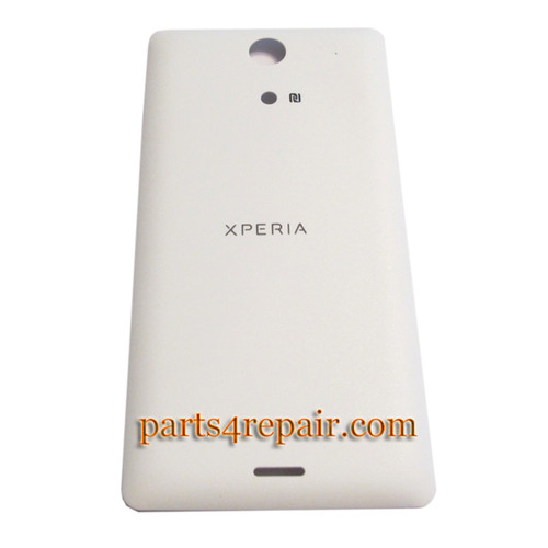 Back Cover for Sony Xperia ZR M36H -White from www.parts4repair.com