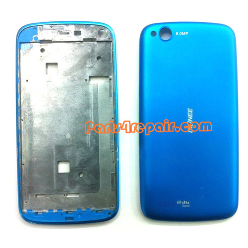 Full Housing Cover for Gionee E3 -Blue from www.parts4repair.com