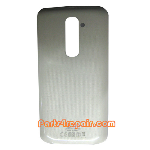 Back Cover without NFC for LG G2 D802 -White from www.parts4repair.com