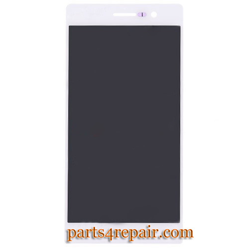 Complete Screen Assembly for Huawei Ascend P7 -White from www.parts4repair.com
