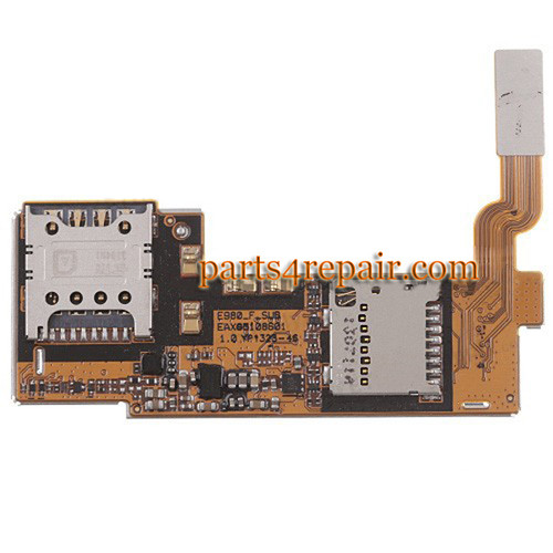 SIM Connector Board for LG Optimus G Pro E980 from www.parts4repair.com
