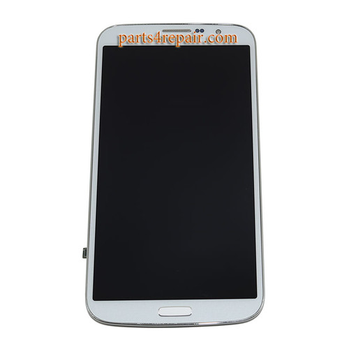 Complete Screen Assembly with Bezel for Samsung Galaxy Mega 6.3 I9200 -White