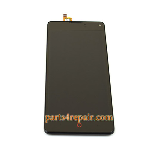 Complete Screen Assembly with Bezel for ZTE Nubia Z5S mini NX403A -Black