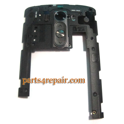 Rear Middle Cover for LG G3 D855 D851 -Black
