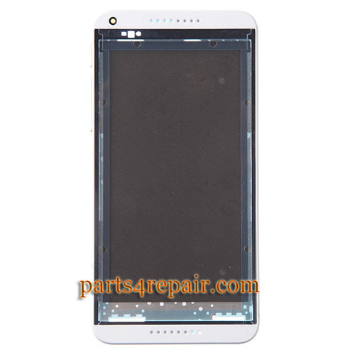Front Housing Cover with Side Keys for HTC Desire 816 -White from www.parts4repair.com