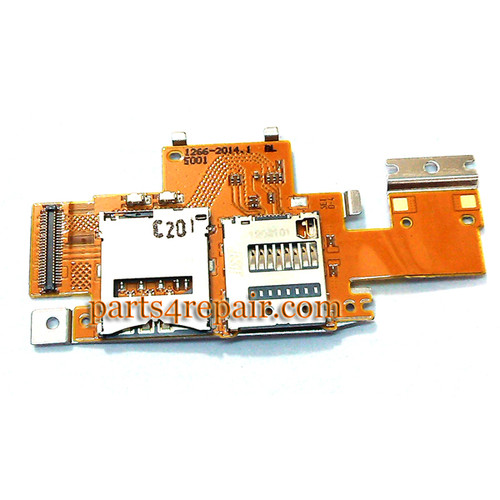 SIM Connector Board for Sony Xperia Table Z (Used) from www.parts4repair.com