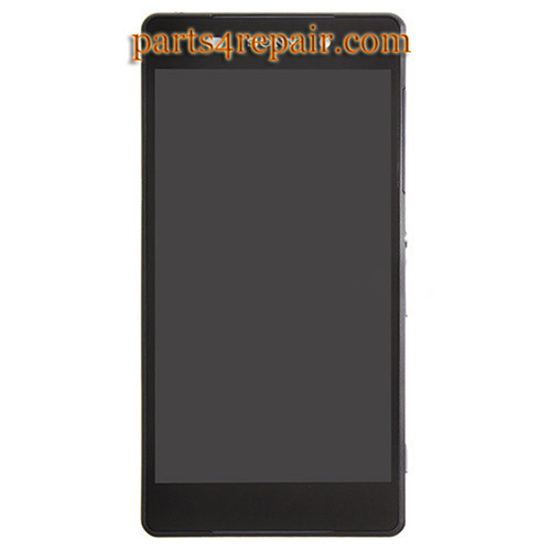 Complete Screen Assembly with bezel for Sony Xperia Z2 -Black from www.parts4repair.com