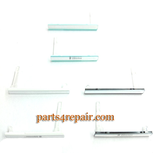 SIM Cover & Micro SD Cover for Sony Xperia C3 S55 from www.parts4repair.com